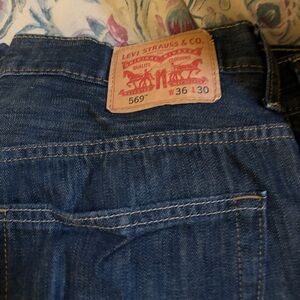 Levi's Blue Relaxed Fit Jeans Classic Denim Style 569, 36,30”